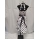 robe dos nu rock à pois noir