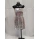Robe bustier Pampilles or et argent