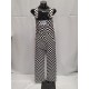Salopette enfant  damier noir et blanc