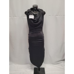 ROBE FEMME NOIRE COL CHALE