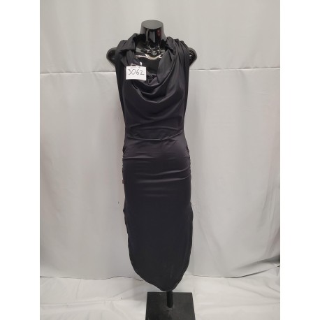 ROBE FEMME NOIRE COL CHALE