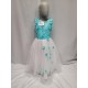ROBE PRINCESSE ENFANT TURQUOISE ET BLANC