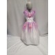 ROBE PRINCESSE ENFANT MAUVE ET BLANC