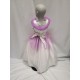 ROBE PRINCESSE ENFANT MAUVE ET BLANC