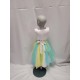 ROBE PRINCESSE FILLE JAUNE ET TURQUOISE