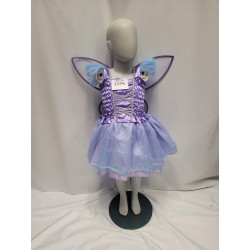 ROBE PAPILLON ENFANT VIOLET