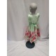ROBE VERTE PAPILLONS ENFANT