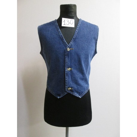 GILET JEAN BLEU HOMME