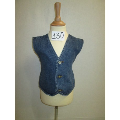 GILET JEAN BLEU ENFANT