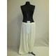 PANT BLANC CASSE FEMME