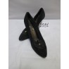 ESCARPINS NOIR TALON DOREE