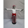 PANTALONS RAYURES ET JUPE ROUGE