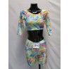 ENSEMBLE DANSE MULTICOLORE FEMME