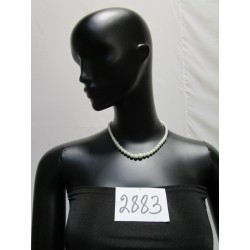 COLLIER PERLE BLANC