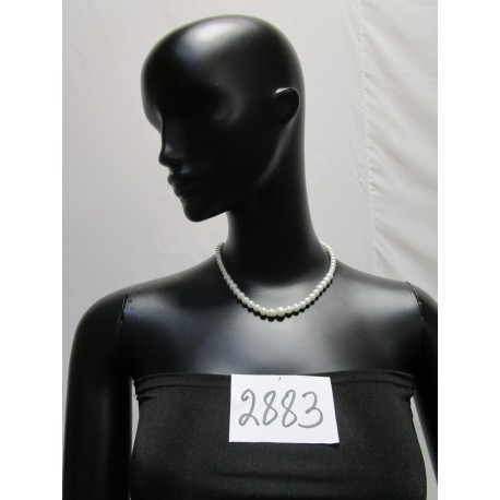 COLLIER PERLE BLANC