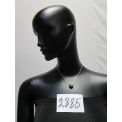 COLLIER PERLE STRASS ARGENT