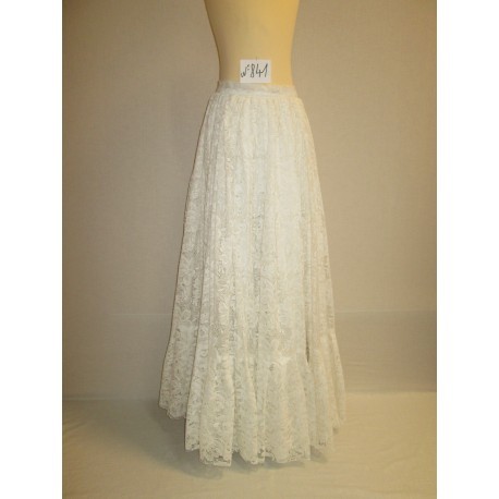 jupe blanche dentelle