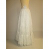 jupe blanche dentelle