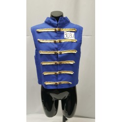 GILET HUSSARD BLEU + ACCESSOIRE