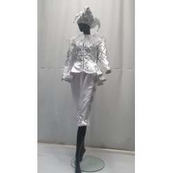 CLOWN BLANC ET ARGENT + ACCESSOIRES