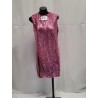 ROBE DROITE SEQUINS Rose Paillette