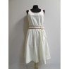 ROBE BLANC CASSE FEMME