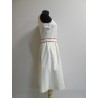 ROBE BLANC CASSE FEMME