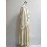 ROBE SATINEE BEIGE FEMME