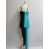 ENSEMBLE NOIR ET VERT ADULTE