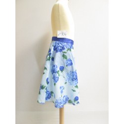JUPE FLEURIE BLEUE FILLE