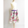 JUPE FLEURIE VIOLETTE FILLE