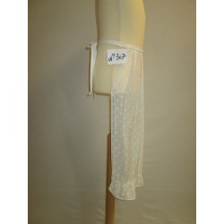 TABLIER BLANC TRANSPARENT ENFANT