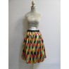JUPE MI-LONGUE ARLEQUIN FEMME