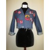 VESTE JEAN ROCK FEMME