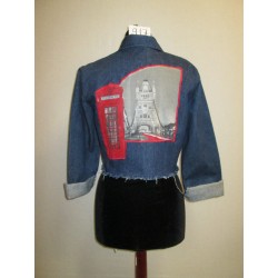 VESTE JEAN ROCK FEMME